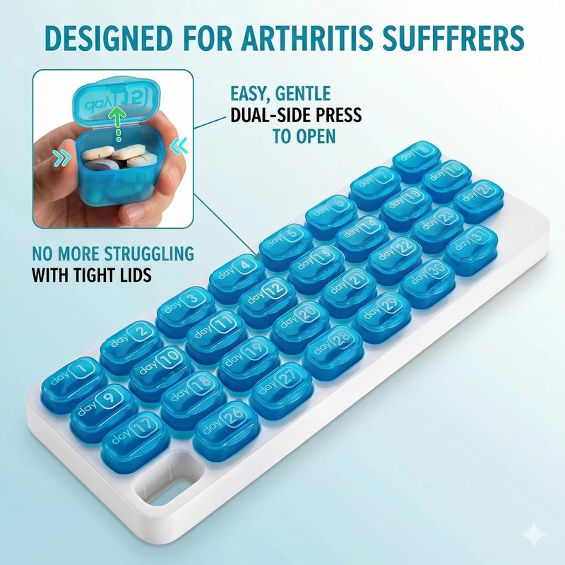 31-Day Detachable Monthly Pill Organizer
