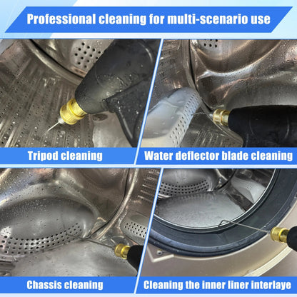 Heavy Duty Hose High-Pressure Washer Spray Nozzle Kit for Drum Washing Machine & AC 4 Pack Straight/Side Spray Nozzles 7cm & 22.5cm 40° Tips 1-2GPM