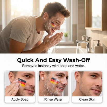 🔥LAST DAY 50% OFF - 🌈✨National Flag Face Paint Stick for Sports Fans