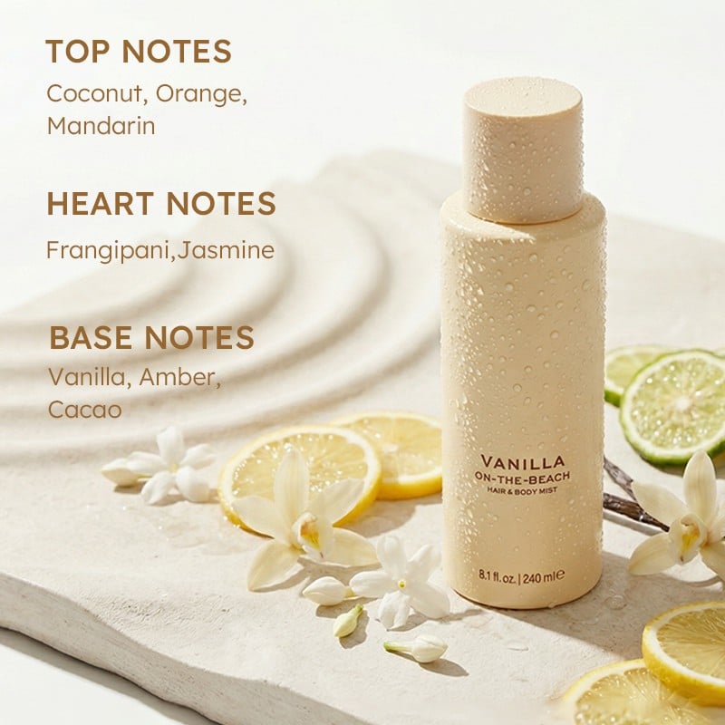 🎁💕 Vanilla on the Beach Hair & Body Mist for Women