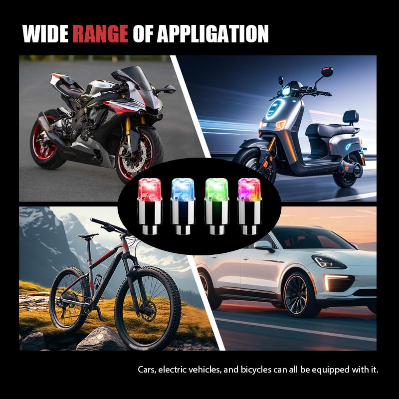 Waterproof LED Tire Valve Cap Light