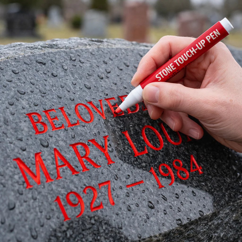 🐦Golden Tombstone Marker Pen for Restoring Faded Grave Inscriptions