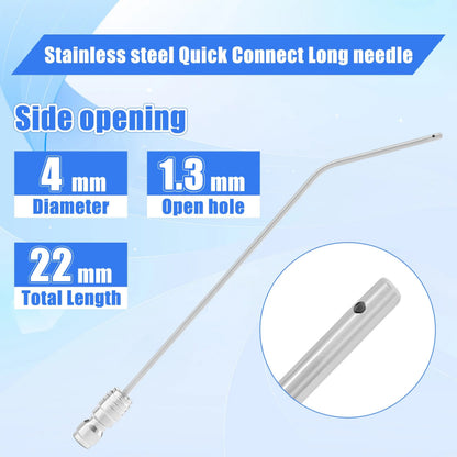 Heavy Duty Hose High-Pressure Washer Spray Nozzle Kit for Drum Washing Machine & AC 4 Pack Straight/Side Spray Nozzles 7cm & 22.5cm 40° Tips 1-2GPM