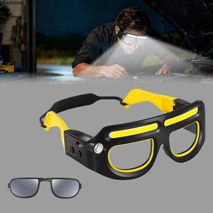 🔦 LED Glasses Headlamp | Hands-Free Wearable Light(Includes Free Sunglass Lenses🕶️)