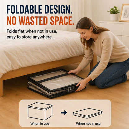 🔥Limited TimePromotion 50% OFF 📦Large Heavy-Duty Thick Plastic Clear Storage Bag for Clothes, Moving & Storage