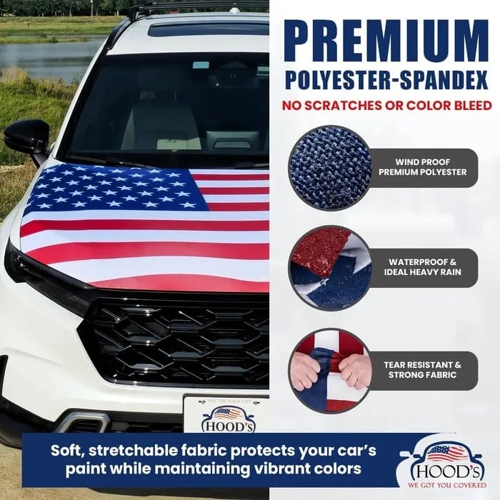 🎉Father's Day Hot Sale 49% OFF🔥American Car Hood Flag🦅[Buy 2 Free Shipping]