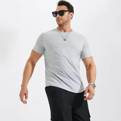 ✨Mens 3 Pack Hipster Hip Hop Longline Crewneck T-Shirt, Menswear Casual T-shirt Tops