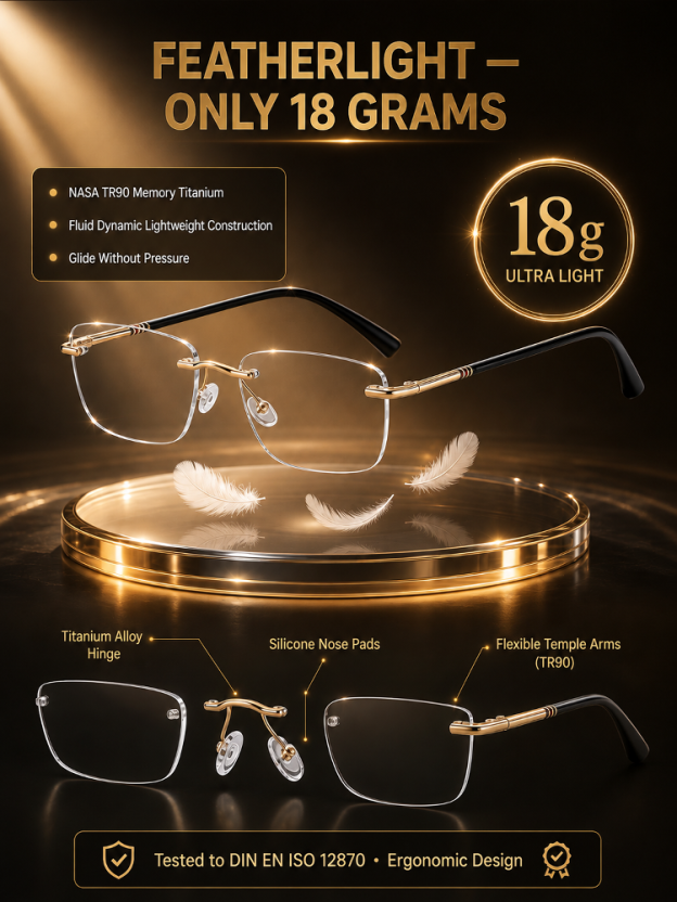 👓  See clearly near and far without swapping glasses.