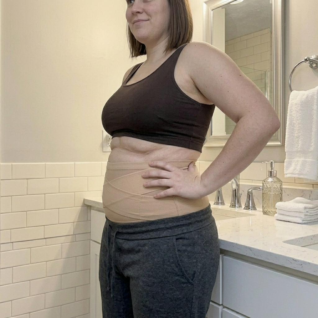 Woman wearing Marssirace under clothes