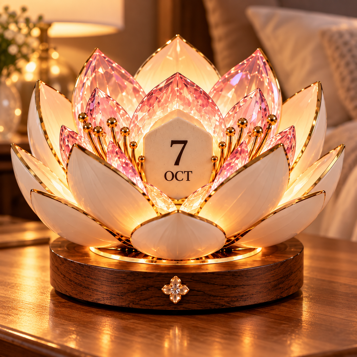 ✨Automatic Blooming Perpetual Calendar – ⭐Wake Up to a New Day in Full Bloom