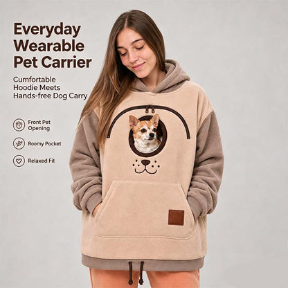 Cozy Fleece Pet Bonding Pouch Hoodie🐾
