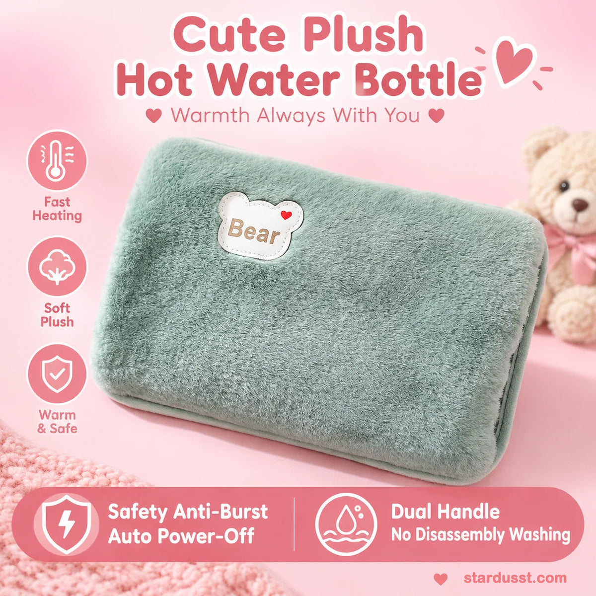 🎄Christmas Sale! LAST DAY ONLY! ⏰Rechargeable hot water bottles, heat packs, explosion-proof heat pads