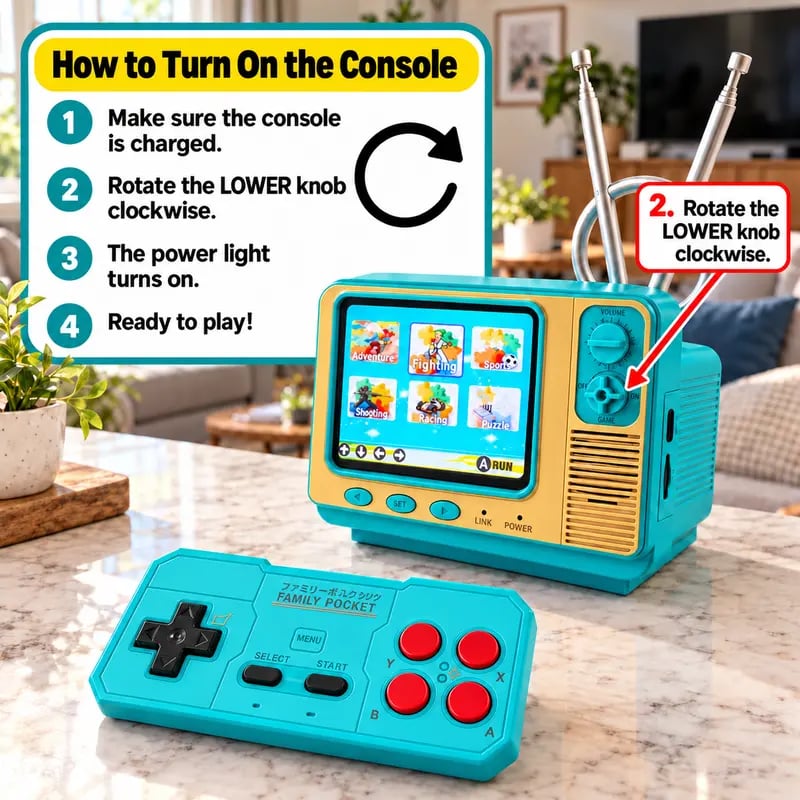 GV300 Retro Handheld Game Console – 2.8" IPS Screen, Portable Gaming Device & Gift for Gamers