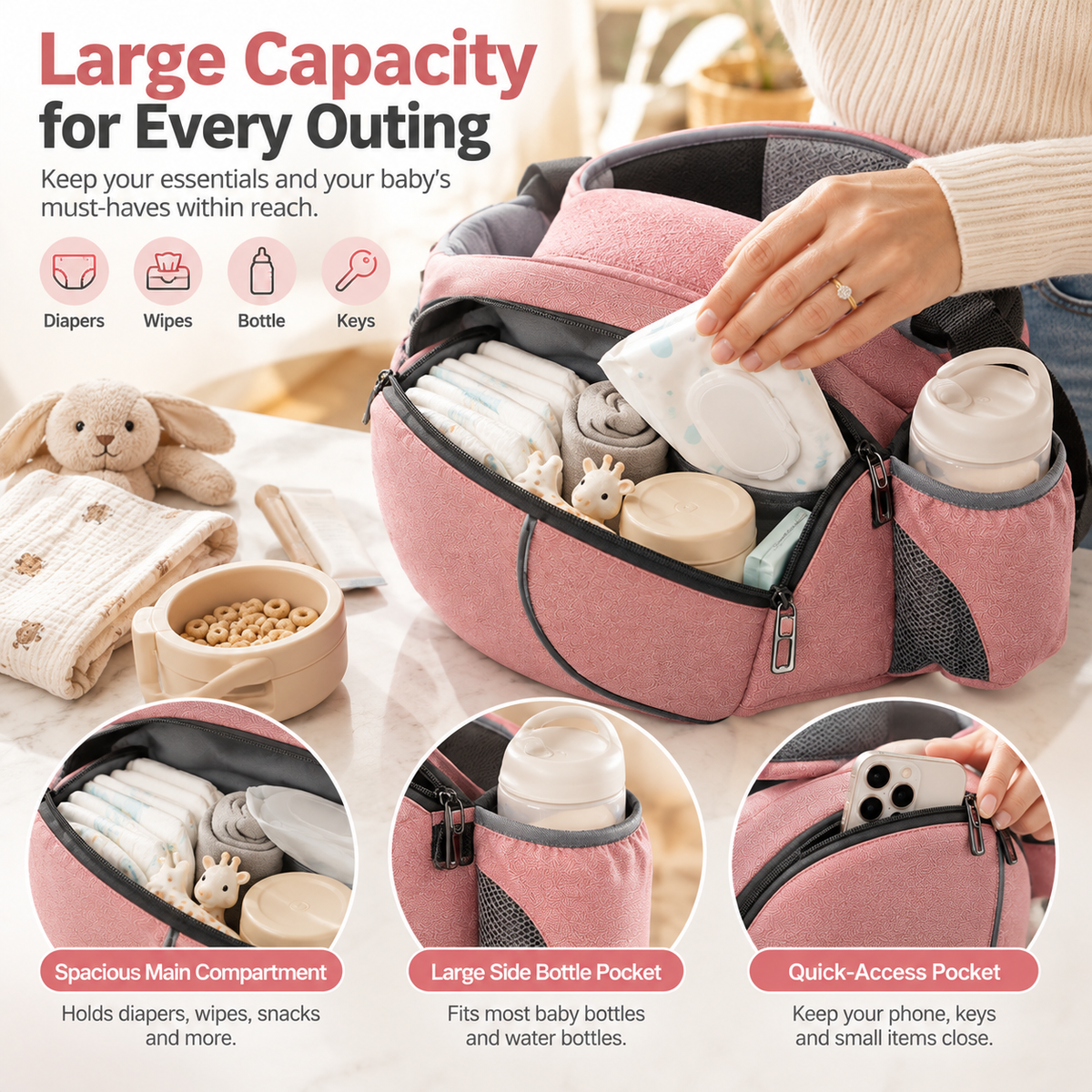 👶 Give Your Arms a Break | Ergonomic Baby Hip Seat Carrier with Storage