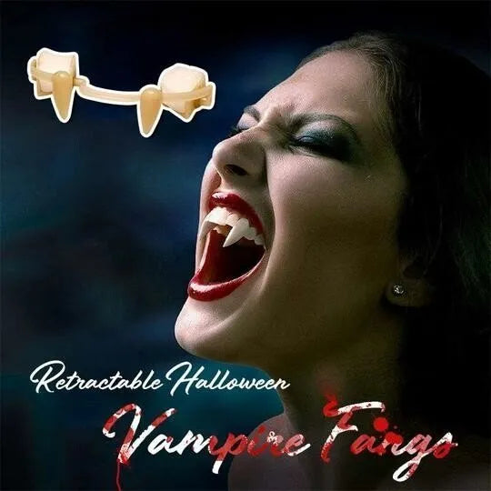 🎁🎁Retractable Halloween Vampire Fangs