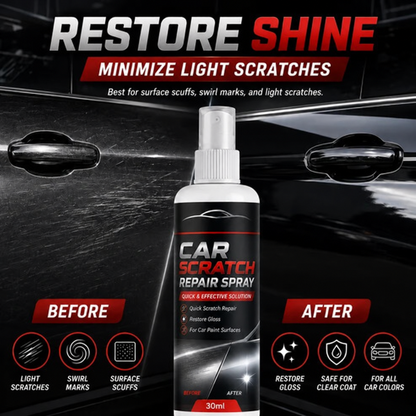 🚗Universal Car Scratch Repair Spray – Erases light scratches, swirl marks & scuffs fast.🛡️