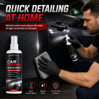 🚗Universal Car Scratch Repair Spray – Erases light scratches, swirl marks & scuffs fast.🛡️