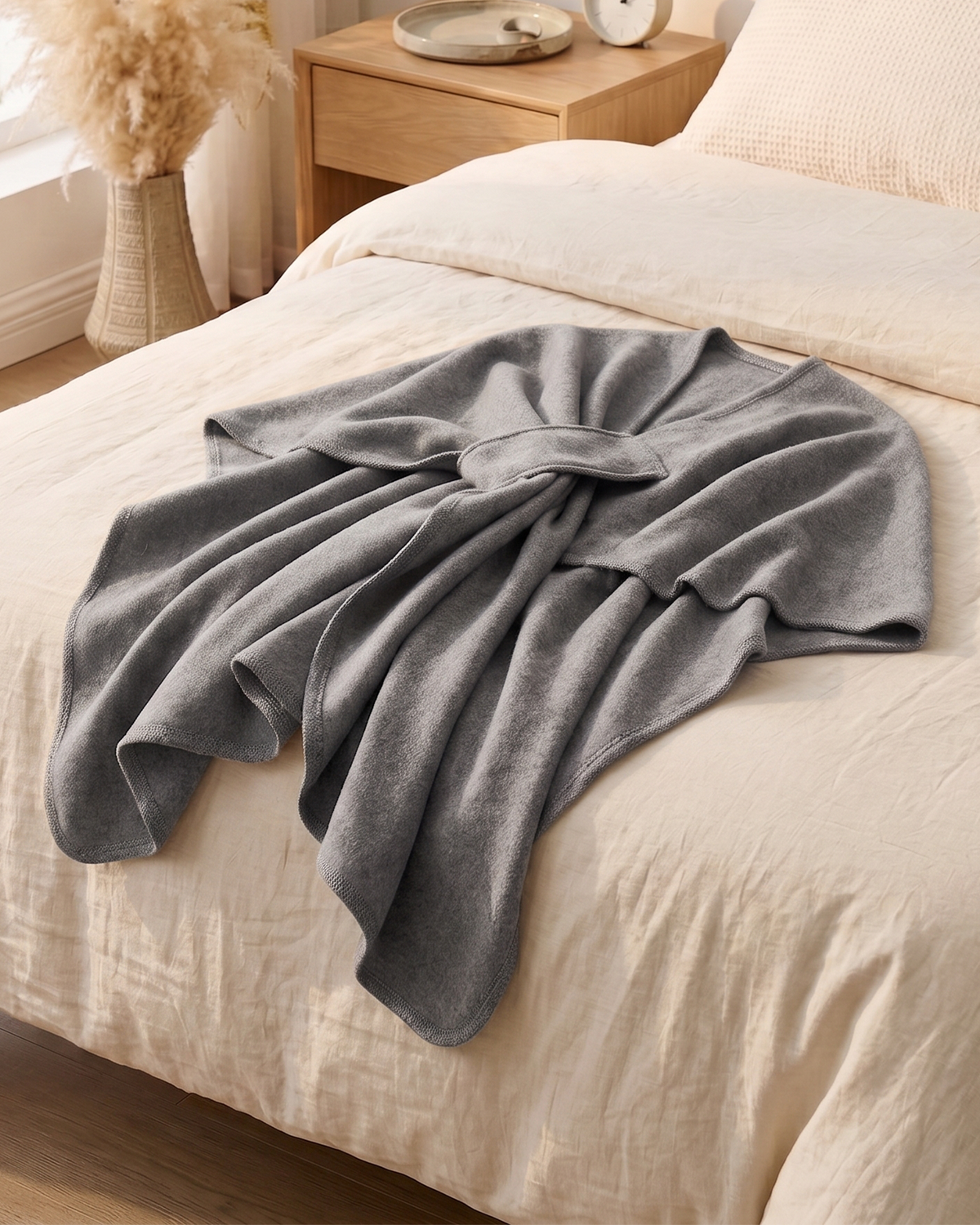 Women's Elegant Wrap Shawl with Belt