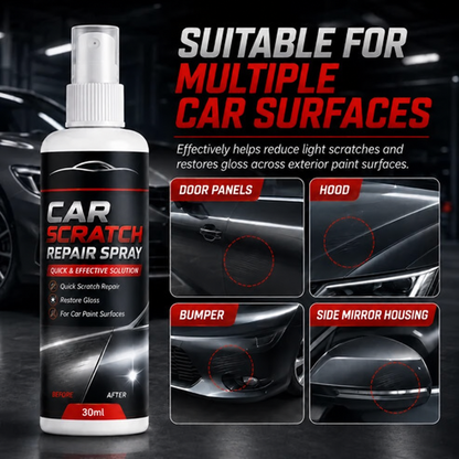 🚗Universal Car Scratch Repair Spray – Erases light scratches, swirl marks & scuffs fast.🛡️