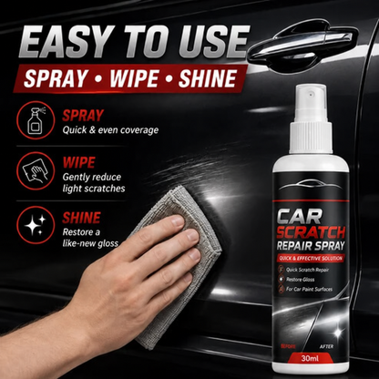 🚗Universal Car Scratch Repair Spray – Erases light scratches, swirl marks & scuffs fast.🛡️
