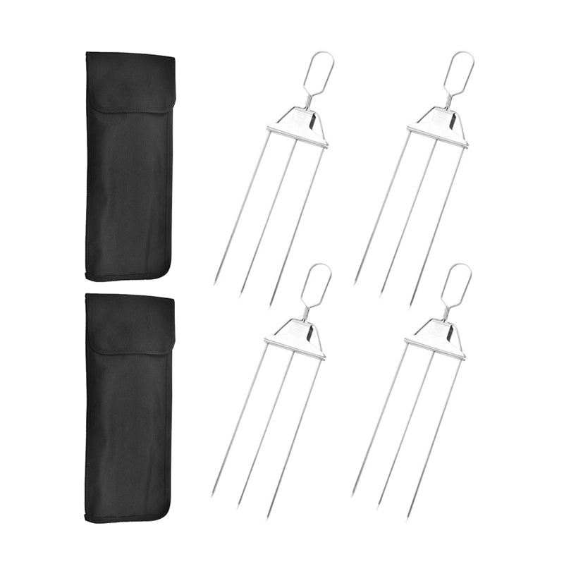 3-Way Stainless Steel BBQ Skewers