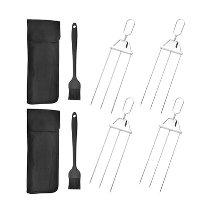 3-Way Stainless Steel BBQ Skewers