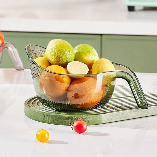Multipurpose Rice Washing Bowl Strainer with Handle