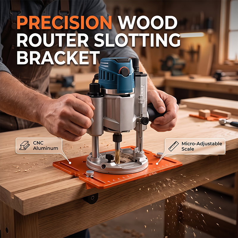Marssirace Precision Wood Router Slotting Guide Bracket