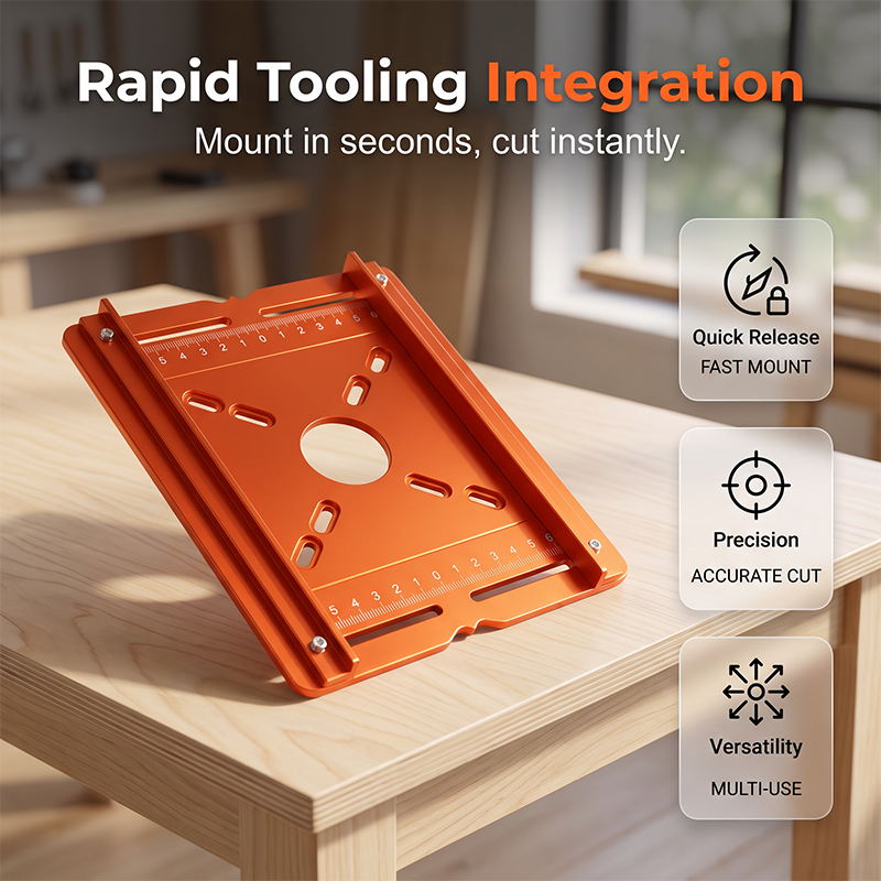 Marssirace Precision Wood Router Slotting Guide Bracket