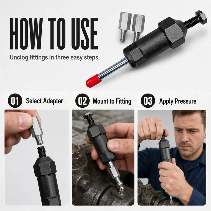 Marssirace Heavy Duty Grease Fitting Cleaner Unclog Tool