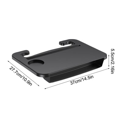 2-in-1 Car Steering Wheel Desk & Seat Gap Organizer Tray